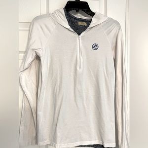 Volkswagen Hoodie (white with blue emblem)